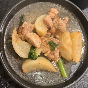 かぶと鶏肉の和風煮